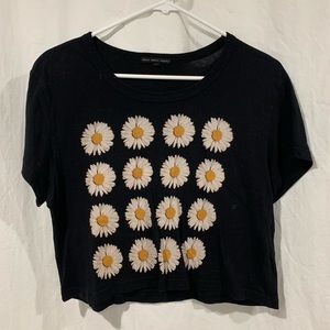 Cropped Flower T-shirt